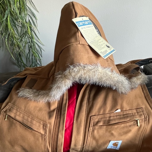 Carhartt Overalls Vintage Fur Hood 38R - Picture 16 of 16